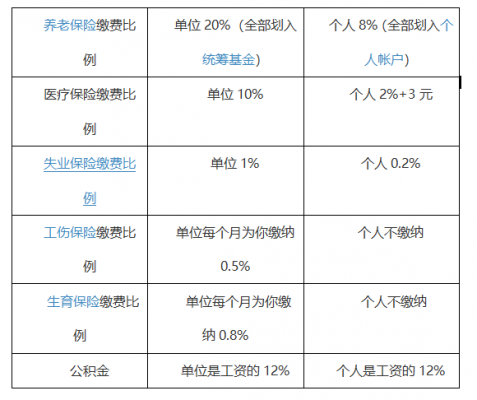 五金一险多少钱（五金一险的交费比例是多少）