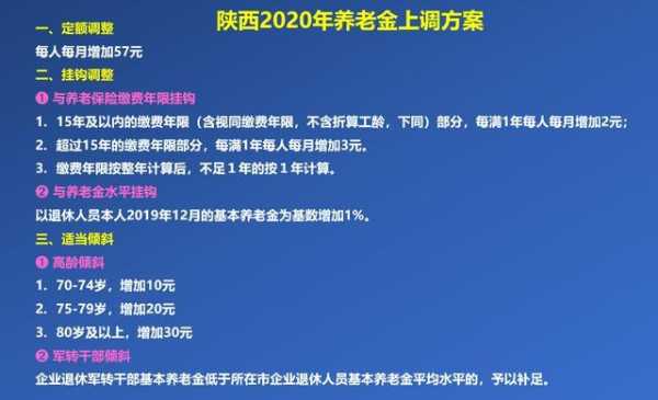 陕西今年养老金涨多少（陕西今年养老金涨多少钱）