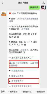 2024西安医保缴费标准和时间？陕西省西安医疗保险