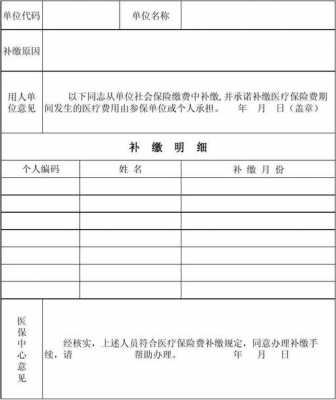 山东补缴10年医保多少钱？医疗保险补缴申请表