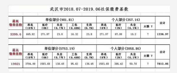 武汉社保一年交多少钱（武汉个人社保一年多少钱）