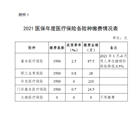 2021居民医疗保险（2020年居民医疗保险缴费标准）