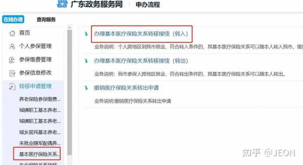 广东网上医疗保险（广东网上医疗保险异地转移手续流程）